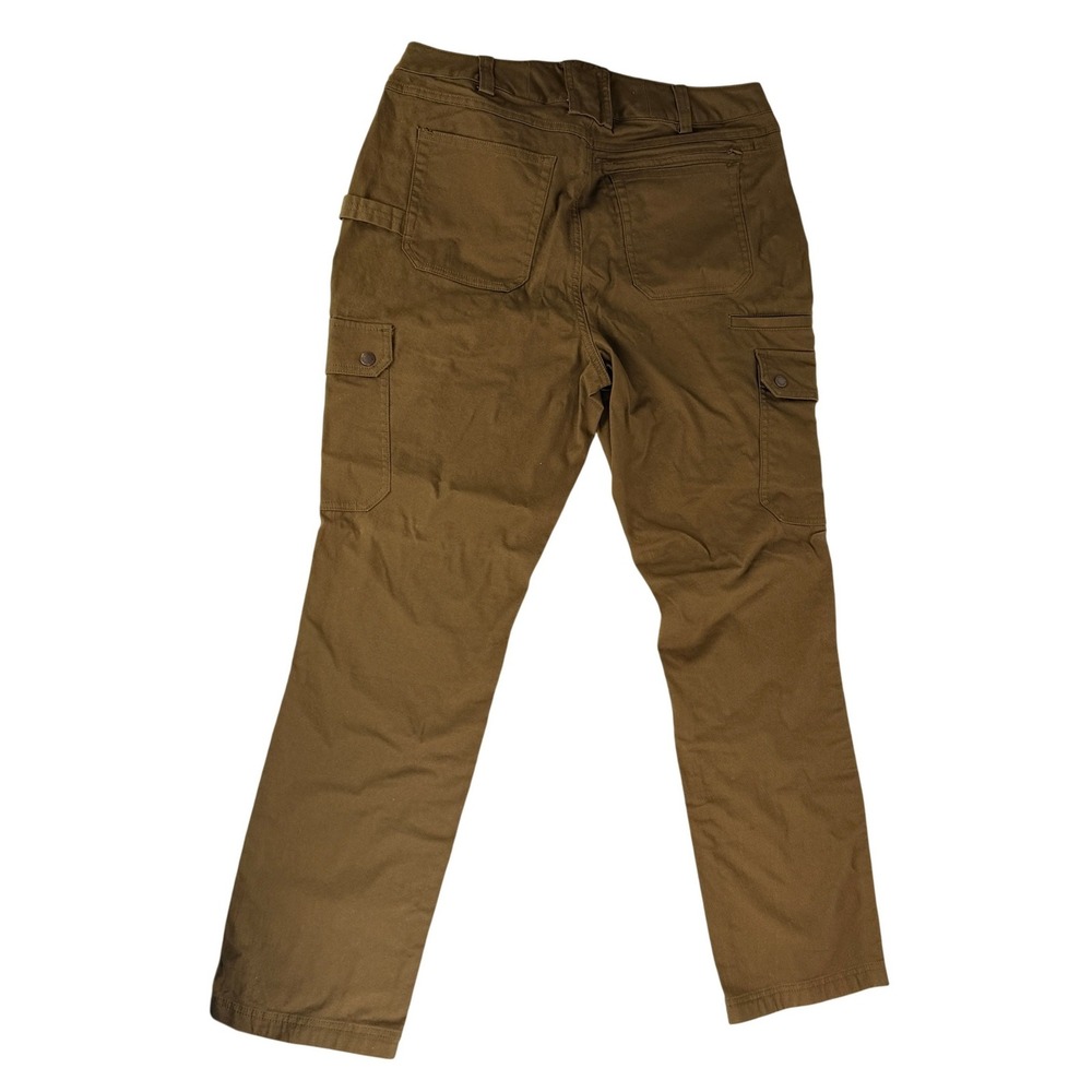 Duluth Trading Co Fire Hose Slim Leg Cargo Pants Brown 14x33 34719 Workwear - Picture 6 of 7